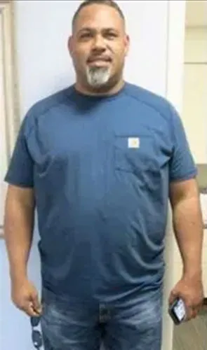 Aaron after losing 60 pounds