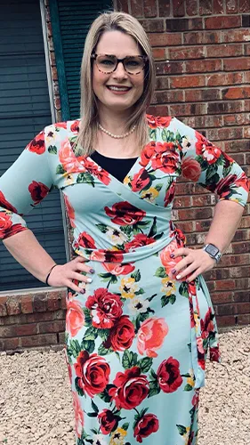 Amber after losing 160 pounds